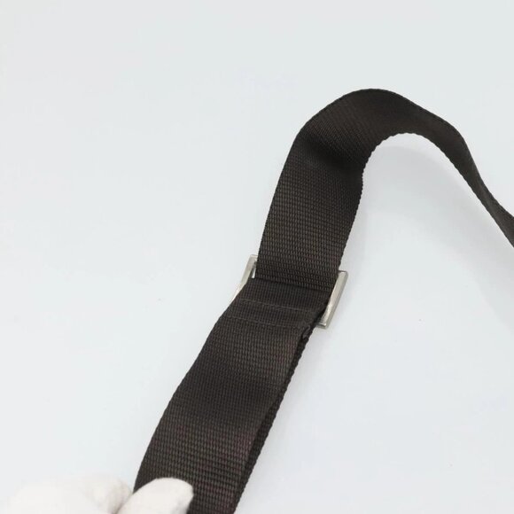 PRADA Shoulder Bag Nylon Khaki Silver Auth - Picture 8 of 15